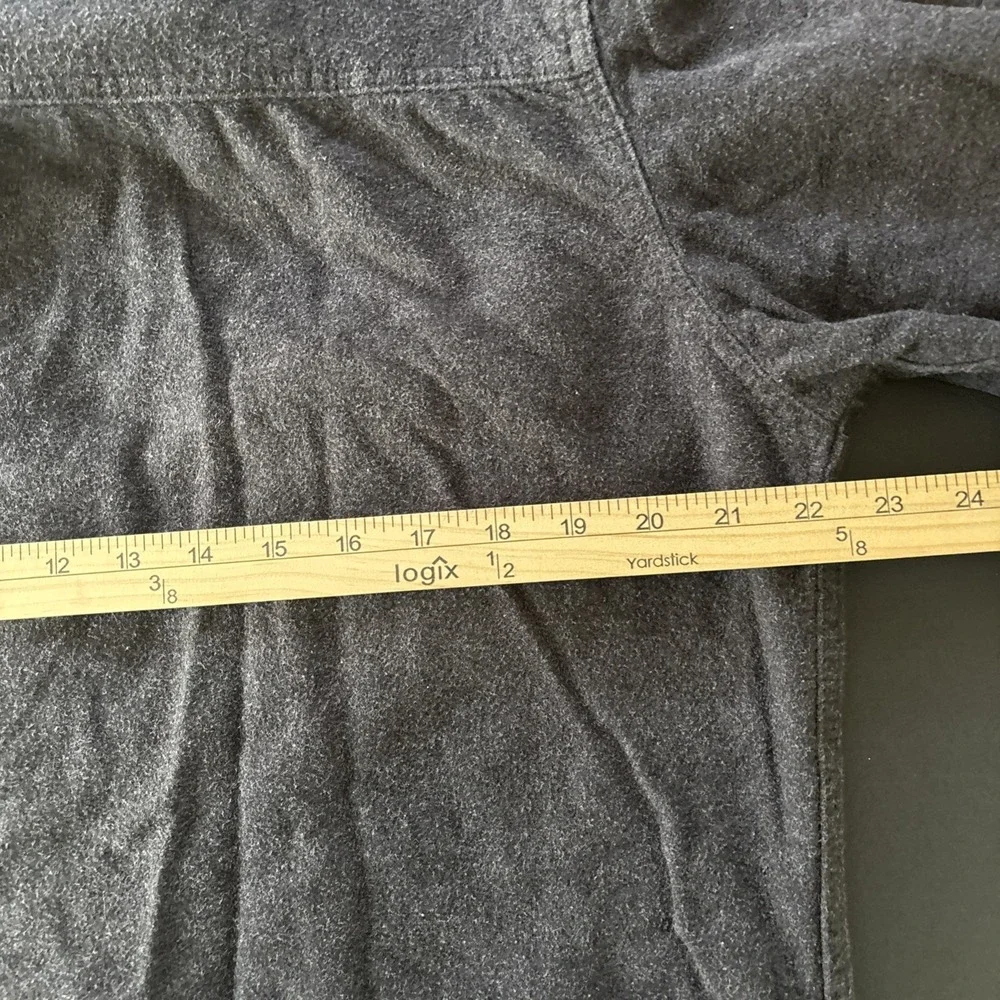 Grizzly Mountain Men's large gray Chamois Flannel GRAY Button Front‎ Shirt
